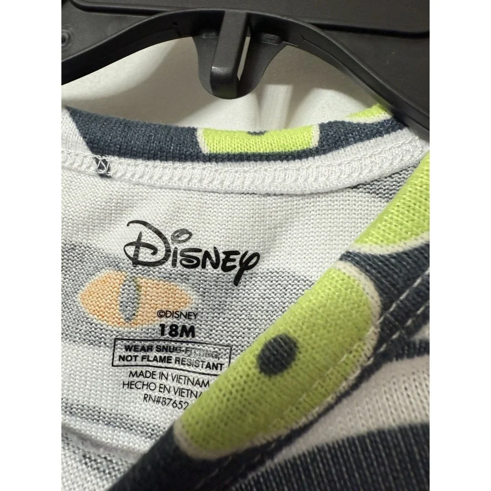 Disney Halloween‎ Size 18 Months Mickey Mouse Mummy Pajama Long Sleeve PJs  G52